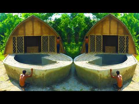 [Full 47Days] Complete Understanding Construction | Swimming Pool, House & Survive life. thumbnail