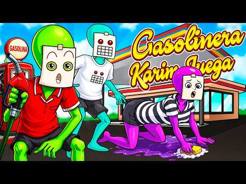 Abrí una GASOLINERA con mi FAMILIA… y somos ALIENS 👽🤣 | Karim Juega thumbnail