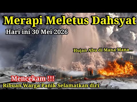 BARU SAJA GUNUNG MERAPI MELETUS DAHSYAT 30 MEI 2026,GUNUNG MARAPI ERUPSI , HUJAN ABU WARGA PANIK thumbnail