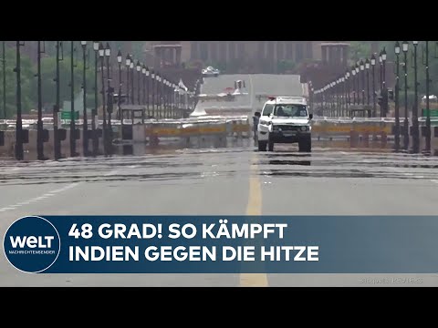HITZEWELLE IN INDIEN: Fast 48 Grad! So kämpft Neu-Delhi gegen extremen Temperaturen thumbnail