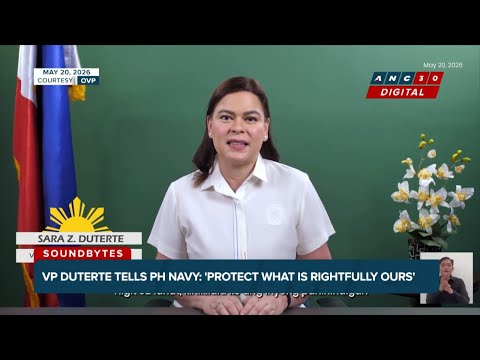 VP Sara tells PH Navy: 'Protect what is rightfully ours' | ANC thumbnail