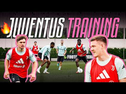 Watch JUVENTUS TRAINING 🔥 Ahead of the clash vs Fiorentina ⚪⚫ thumbnail