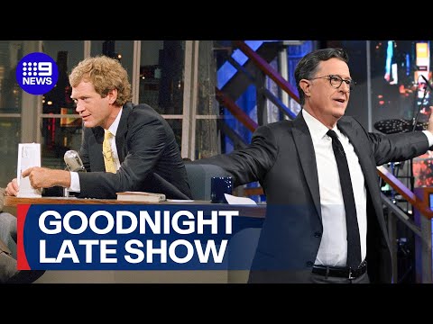 Late Show's last goodnight; 'The Late Show' wraps after 33 years | 9 News Australia thumbnail