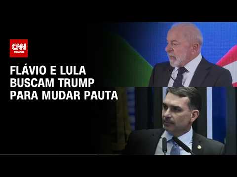 Flávio usa Trump para abafar escândalos; Lula também busca mudar pauta thumbnail