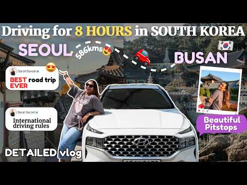 I Drove 586kms in SOUTH KOREA!😍 Seoul to Busan Road trip! #TravelWSar thumbnail