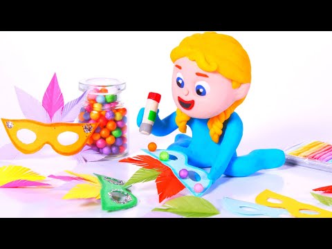 How To Make Fancy Masks ★ Stop Motion Cartoons thumbnail