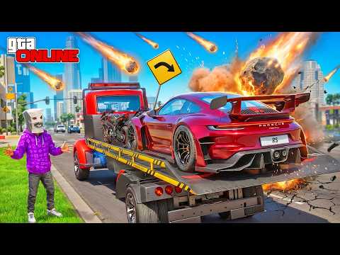УГНАЛ ПОД МЕТЕОРИТНЫМ ДОЖДЕМ ДОРОГИЕ ТАЧКИ ЗА 8 МИНУТ В GTA 5! БИТВА ЭВАКУАТОРОВ В ГТА 5 thumbnail