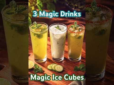 3 in 1 Magic Ice Cubes ❄️🥤 | Instant Summer Drinks in Seconds 😍 thumbnail
