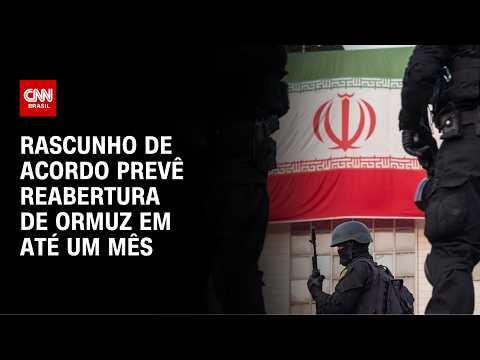 Rascunho de acordo prevê reabertura de ORMUZ em até um mês; EUA não comentam relatório iraniano thumbnail