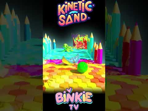 🐙🖍️ Bowling Ball Crushes Kinetic Sand Sea Animals O Is for Octopus | Binkie TV thumbnail