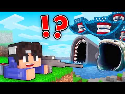 The Bloop vs OP Sniper in Minecraft thumbnail
