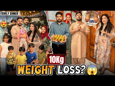 AREEB NY 10KG WEIGHT LOSS KER LEA ? | Bhai Ko Gold Dena Par Gya? ?| Family Dinner In Rain ♥️ thumbnail