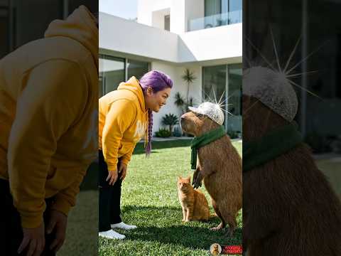 Rumi Menipu Bapak dengan Topi Capybara untuk mendapatkan Hadiah? #kapybara thumbnail