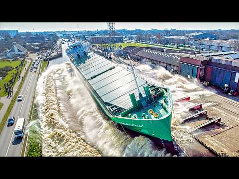 SHIP LAUNCH | 11 Awesome Waves, "FAILS" and CLOSE CALLS thumbnail