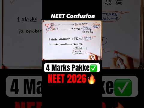 4 Marks Pakke?NEET CONFUSIONS?| TRICKS?| Final Day thumbnail