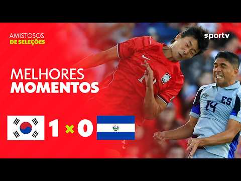 COREIA DO SUL 1 X 0 EL SALVADOR | MELHORES MOMENTOS | AMISTOSO INTERNACIONAL 2026 | sportv thumbnail