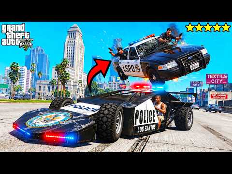 Franklin Fights Army and Police in GTA 5 | SHINCHAN and CHOP thumbnail