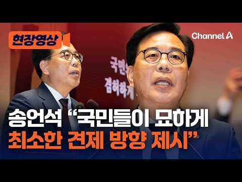 송언석 “국민들이 묘하게 최소한의 견제와 균형 방향 제시” [현장영상] / 채널A thumbnail
