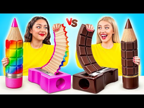 Desafío De Comida Real vs. De Comida Chocolate | Trucos Culinarios Increíbles de Multi DO Challenge thumbnail
