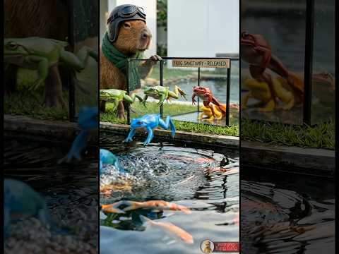 Capybara Mendapat Hadiah Helicopter karena Melepas Katak ke Kolam Ikan Bapak?? #kapybara thumbnail