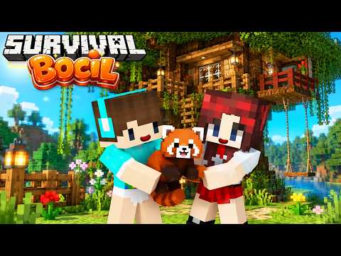 KITA BIKIN RUMAH POHON UNTUK KANDANG RED PANDA !! Survival Bocil #15 thumbnail