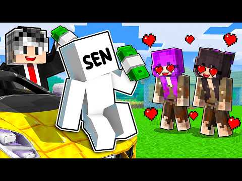 SENİNLE Zengin Olup Kızları Tavladık - Minecraft thumbnail