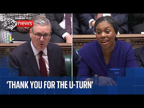 PMQs | Starmer scraps plans to hike fuel duty - as Badenoch says Labour MPs 'want a better salesman' thumbnail