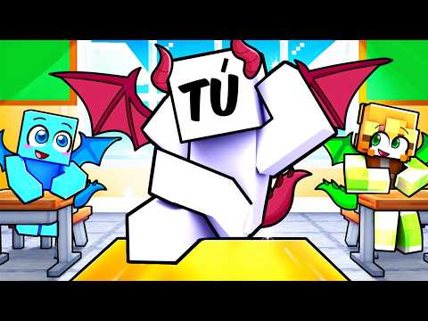 TU Entras en Una ESCUELA de SOLO DRAGONES en Minecraft thumbnail