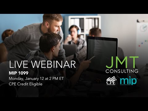 1099 Prep in MIP Webinar with JMT Consulting thumbnail