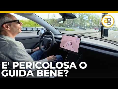 HO PROVATO la TESLA con GUIDA AUTONOMA FSD in EUROPA...cercando di metterla in difficoltà. thumbnail