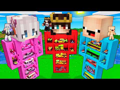 Minecraft'ta DEV HEYKELLERİN İçine ARABA GARAJI Yaptık 😱 thumbnail