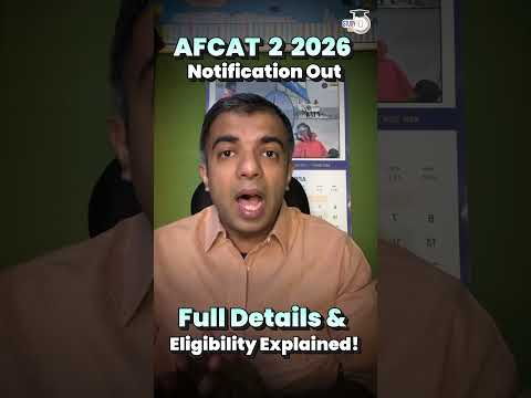 AFCAT 2 2026 Notification Out! | Full Details & Eligibility Explained | StudyIQ thumbnail