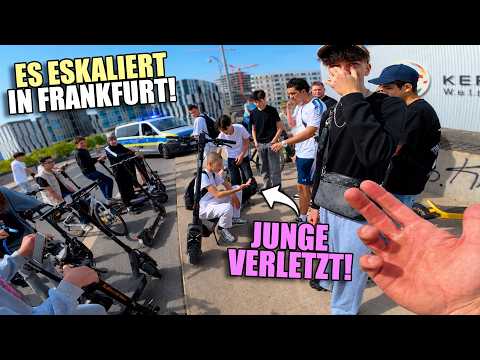 E-Scooter ESKALATION in FRANKFURT endet mit blutigem STURZ! thumbnail