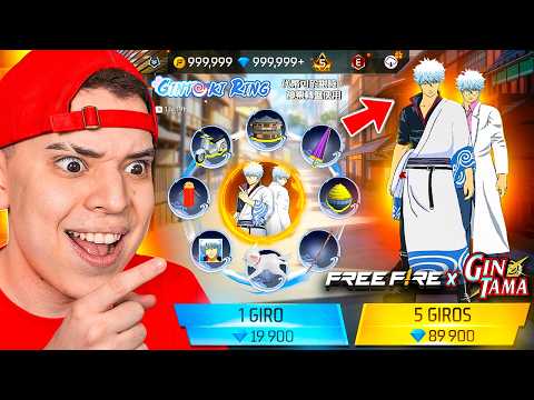 ¡COMPRE la SKIN de GINTOKI en FREE FIRE! * COLABORACION CON GINTAMA * 🔥 💰 thumbnail