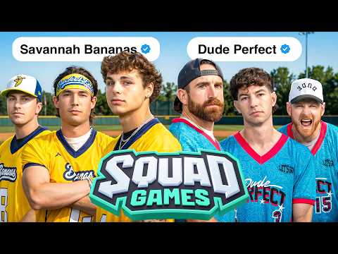 Dude Perfect vs Savannah Bananas in Every Sport | Squad Games thumbnail