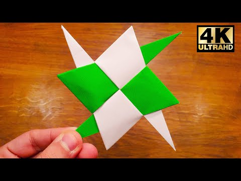 How To Make an Easy Paper Ninja Star (Shuriken) - Origami thumbnail