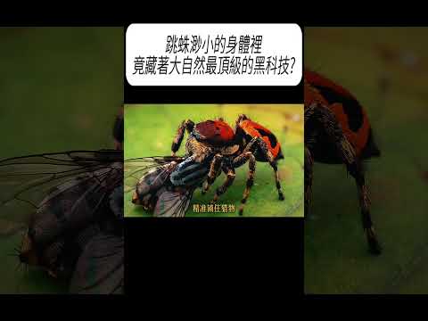跳蛛渺小的身體裡，竟藏著大自然最頂級的黑科技?#科普 #漲知識 thumbnail