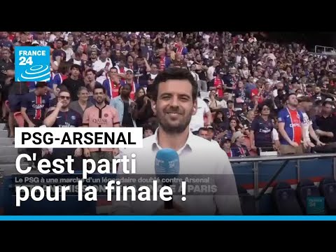 Coup d'envoi de la finale PSG-Arsenal : un match suivi au Parc des Princes • FRANCE 24 thumbnail