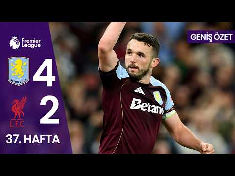 GENİŞ ÖZET | Aston Villa (4-2) Liverpool | 37. Hafta MAÇ ÖZETİ | Premier League - 2025/26 thumbnail