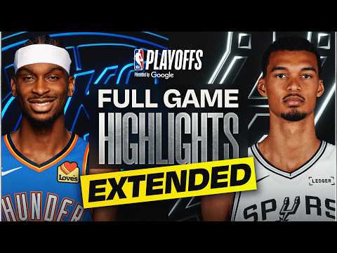 EXTENDED: #1 THUNDER at #2 SPURS | FULL GAME 6 HIGHLIGHTS | May 28, 2026 thumbnail