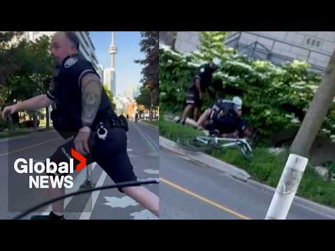 “Think they own the road”: Toronto police tackle cyclist after community complaints about stop signs thumbnail