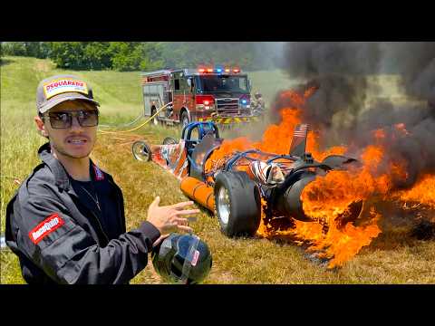 My 3,000hp jet car caught on fire. (F1 Build Part 1) thumbnail