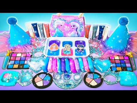 Relaxing Galaxy! Mixing All Cute Glittery Charms with Clay || FUN ELSA CRAFT! ❄️ thumbnail
