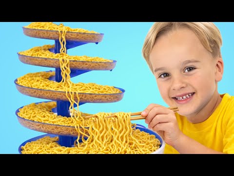 Kids make rainbow somen noodles for Uncle: Teamwork Adventures thumbnail