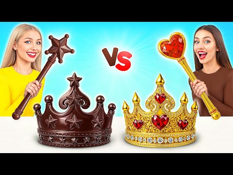 Desafío De Comida Real vs. De Comida Chocolate | Increíbles Desafíos Alimentarios Multi DO Challenge thumbnail