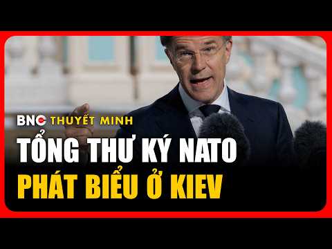 Thuyết minh: Tổng thư ký Mark Rutte và đại diện 32 nước NATO tới Kiev sau cảnh báo của Nga | BNC Now thumbnail