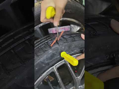 Flat tire? Handled in minutes 🛞🚗 Keep your journey going strong 🔧.#CarRepairHack #TireFix #CarTools thumbnail