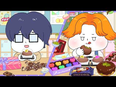 핸드메이드(?) 두쫀쿠 먹방! (두바이초코도넛,초콜릿) / Dubai Chewy Cookie Mukbang! (Special Choclate) Animation ASMR thumbnail