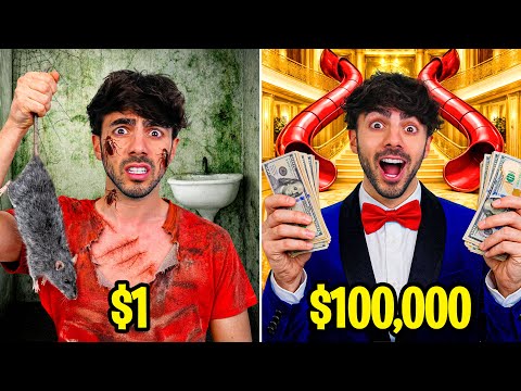 HOTEL DE $1 VS HOTEL DE $100.000! thumbnail