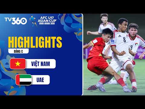 HIGHLIGHTS VIỆT NAM - UAE | THẮNG LỢI CẢM XÚC, HOÀN THÀNH GIẤC MƠ WORLD CUP | AFC U17 ASIAN CUP 2026 thumbnail